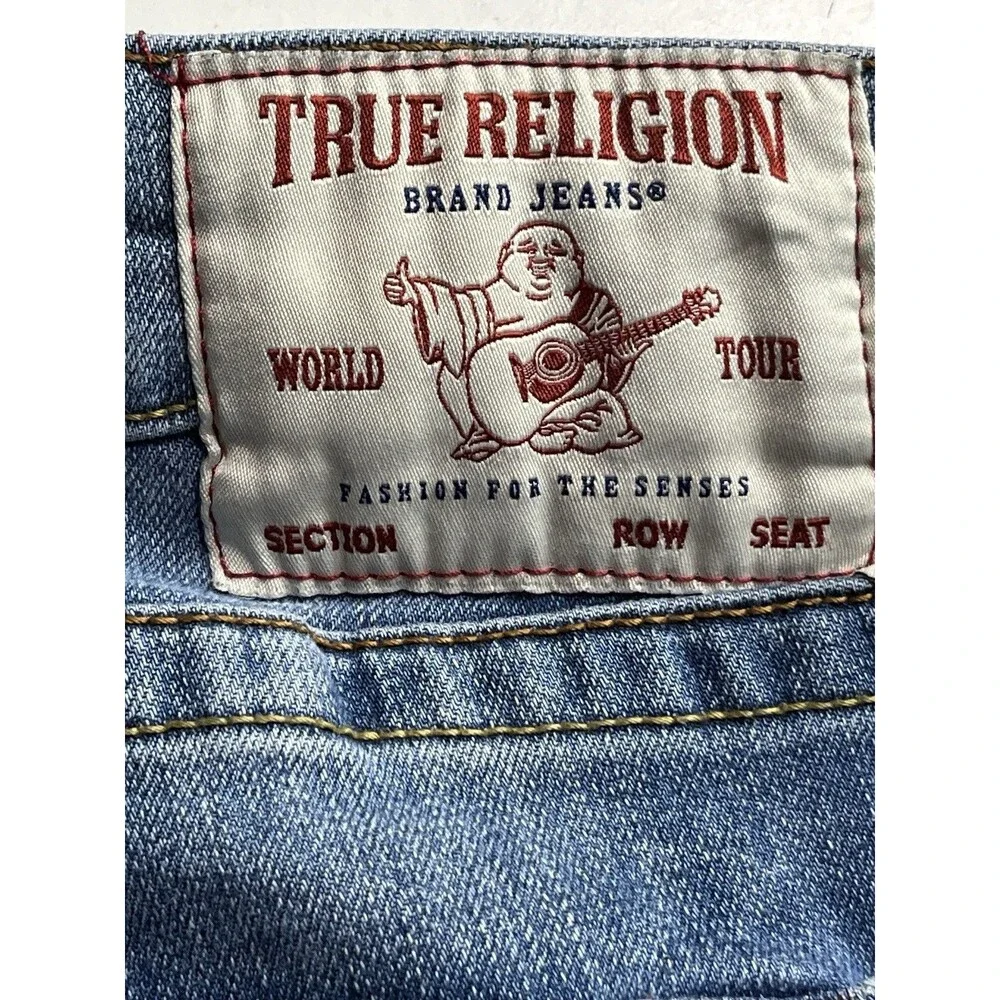 True Religion Rocco Relaxed Skinny Men's Jeans - Size 38-40 x 32 - Medium Wash
